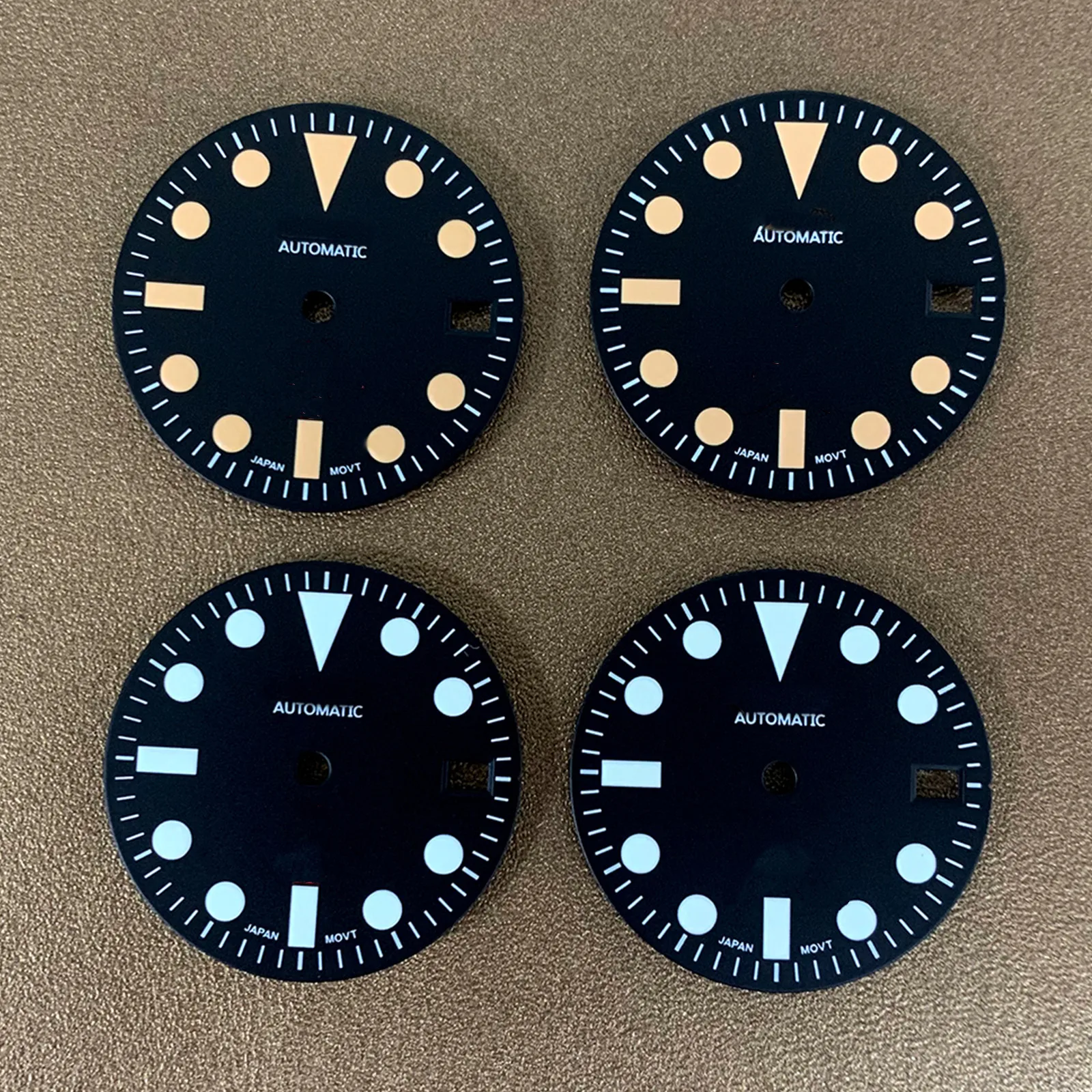 

1 PCS Watch Parts 28.5mm Strong Green Luminous Watch Dial For NH35/NH36 Movement With Patterned Logo Watch Accessories Part