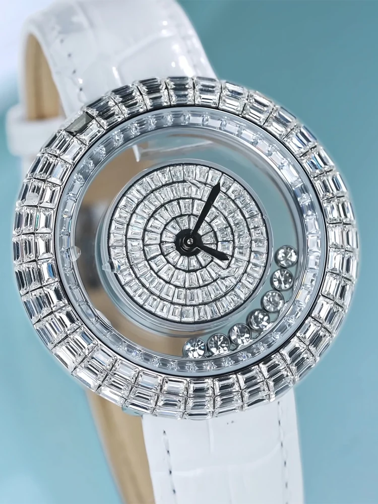 TSAR BOMBA Часы с бриллиантами для женщин Модные часы кристаллами Кварцевые наручные