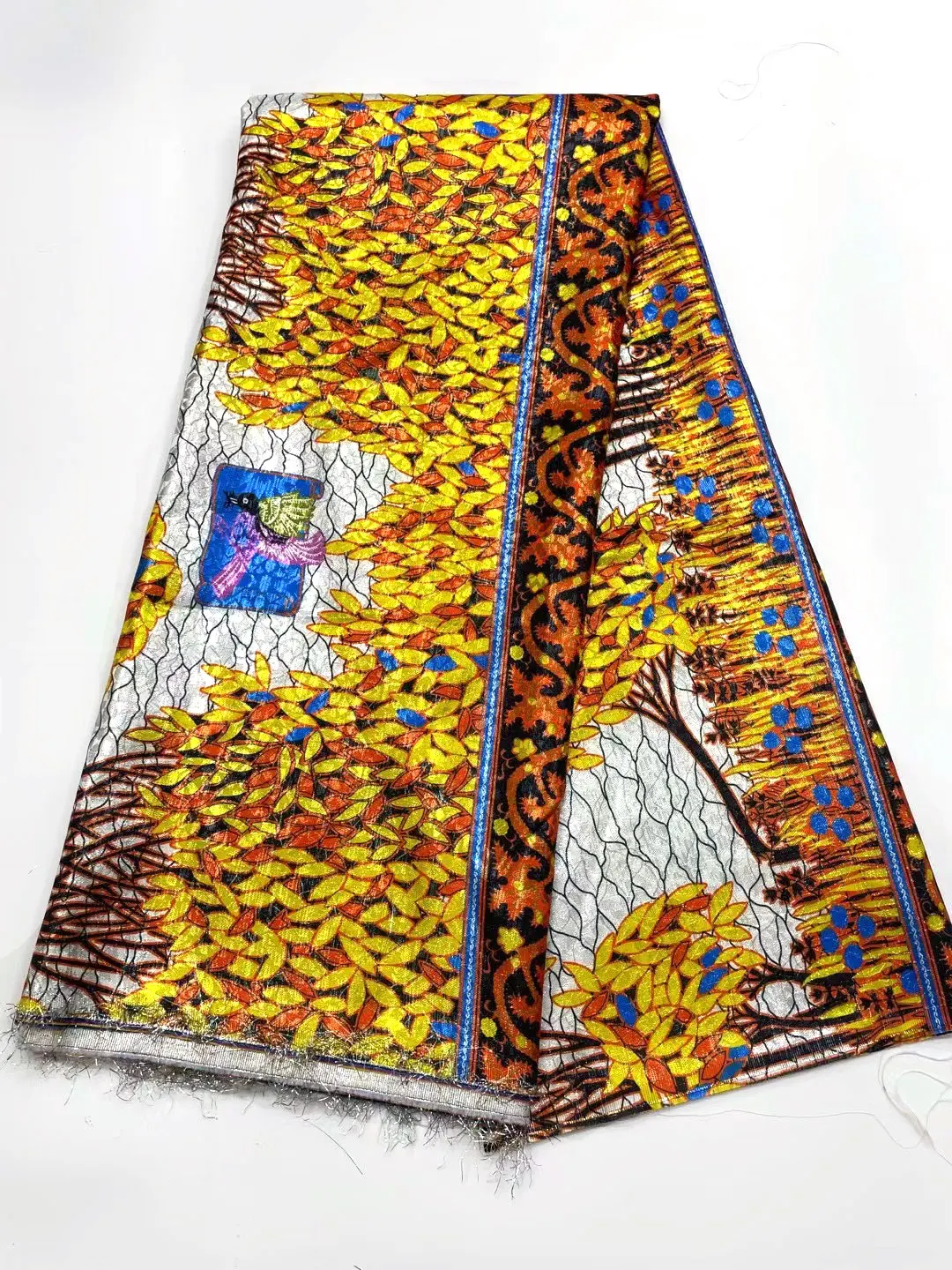 

African Brocade Fabric Jacquard Lace Material Ladies Brocade Fabric Nigeria Floral Tissue African Wedding Dress MJ5235