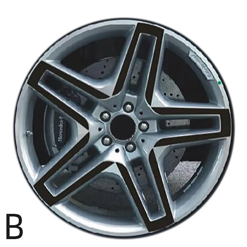 3D 4D наклейки на колеса из углеродного волокна защитная пленка сделай сам для Mercedes