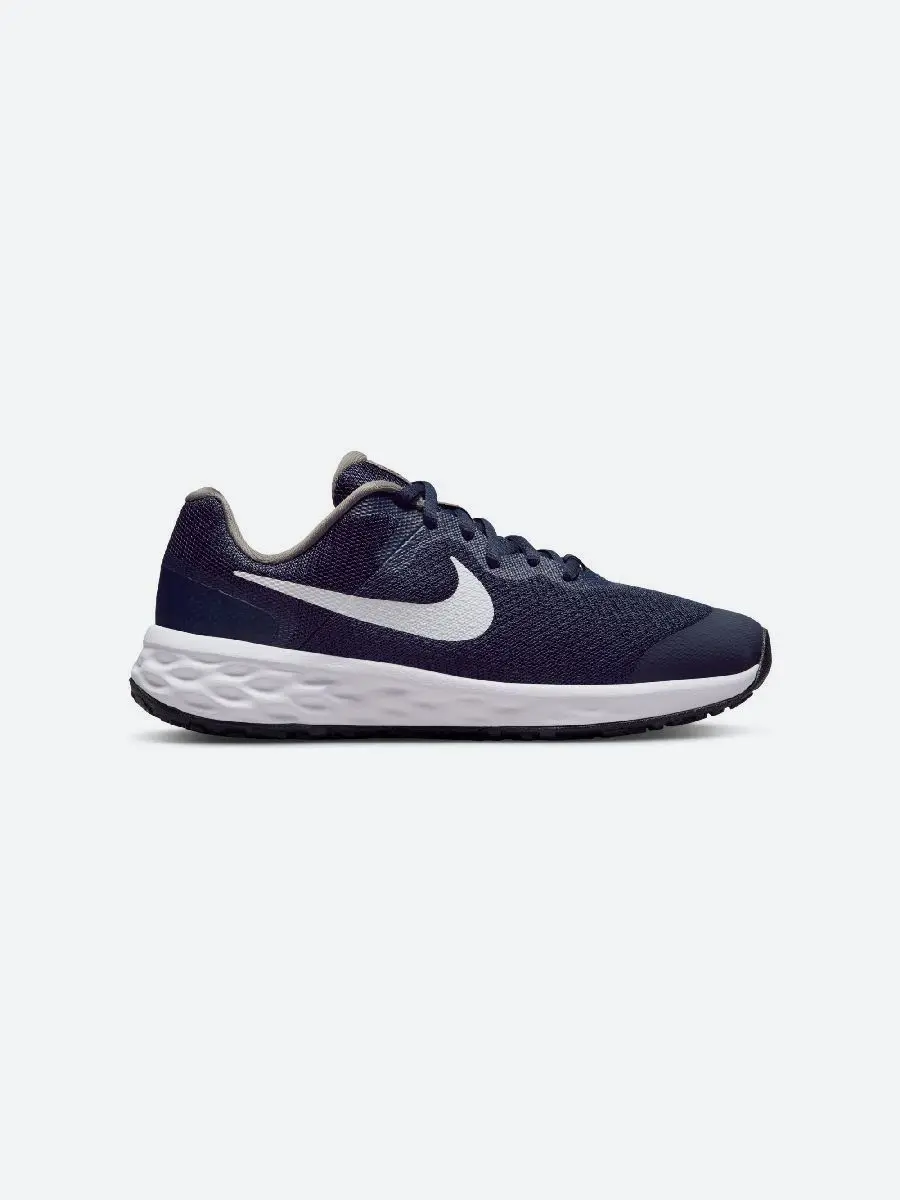 Кроссовки для мальчика Nike цвет: midnight navy / white flat pewter (синий). DD1096-400. Размер 5Y (36 5)