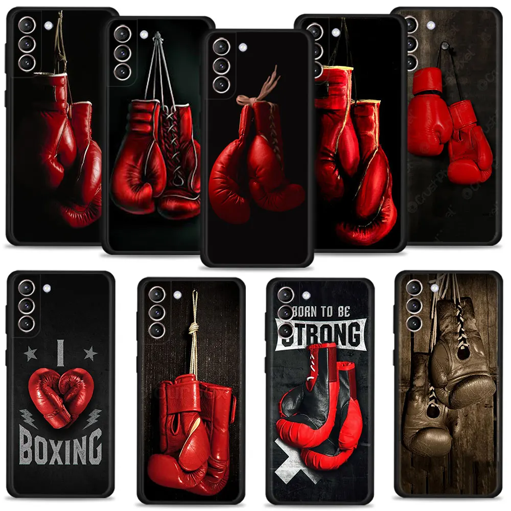 

Celular Boxing Gloves Case For Samsung Galaxy S9 S22 Ultra 5G S21 Plus S10 S7 S20 FE 2022 S8 S10e