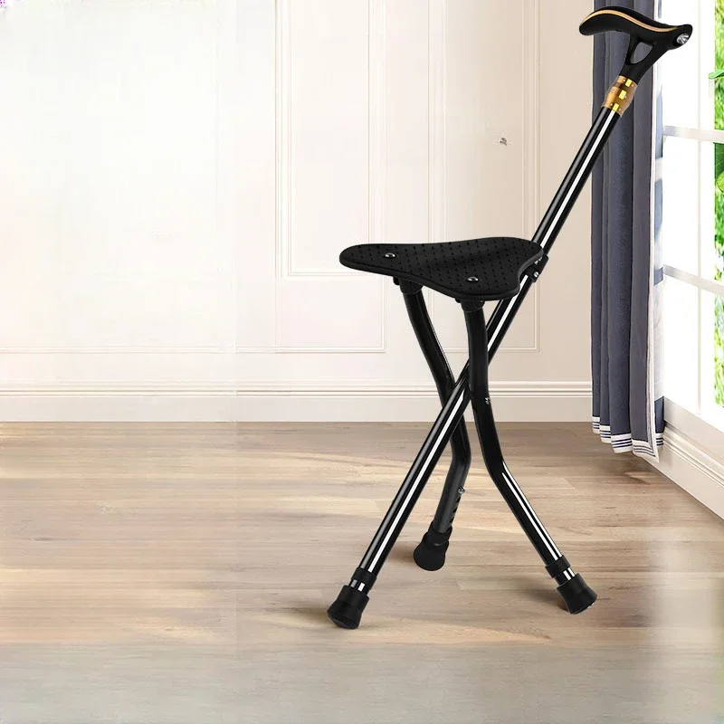 Сверхлегкий складной табурет для пожилых людей ходьбы туристическая однотонная