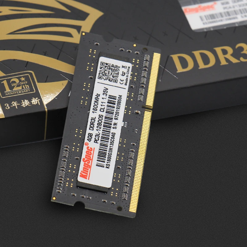 KingSpec ddr3 Memoria RAM 8GB 4GB 2GB 1600mhz Sodimm 204Pin For Intel Laptop Ddr3L 1.35V 4gb 8gb Notebook Computer accessories |