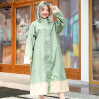 korean style hiking raincoat waterproof long fashion outdoor sports accessories collapsible poncho pluie chaqueta lluvia mujer