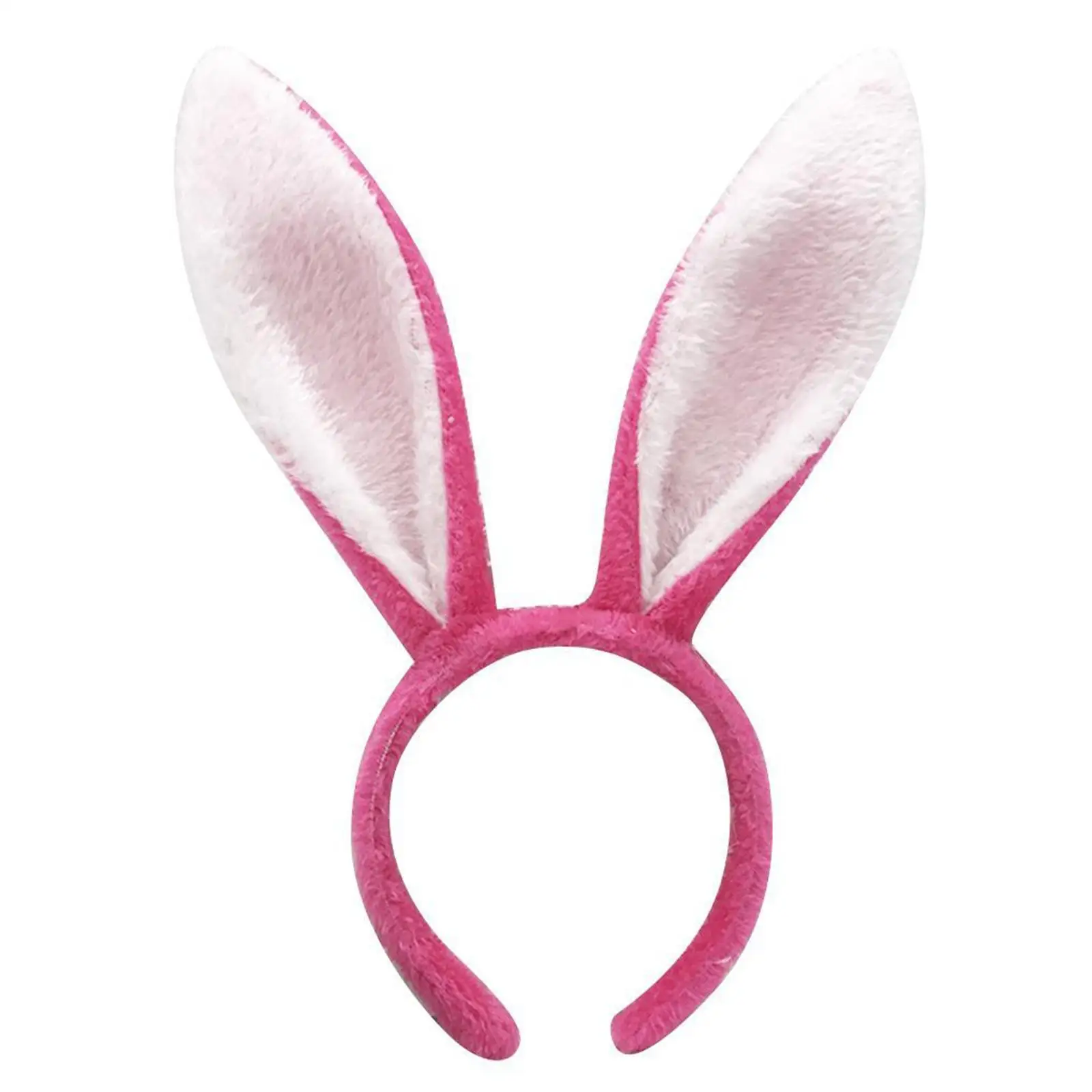 

Cute Plush Bunny Ear Hairband Adult Kids Easter Soft Rabbit Ear Headband Photo Props Women Girls Anime Cosplay Party Headwear