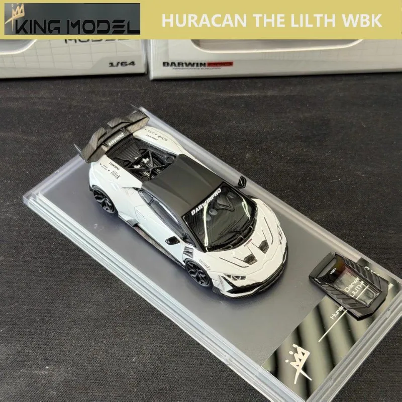 Фото Модель KM King 1/64 DarwinPRO HURACAN THE LILTH WBK, литая под давлением из сплава, коллекционная модель автомобиля, подарок для мальчика, рождественский подарок. №2