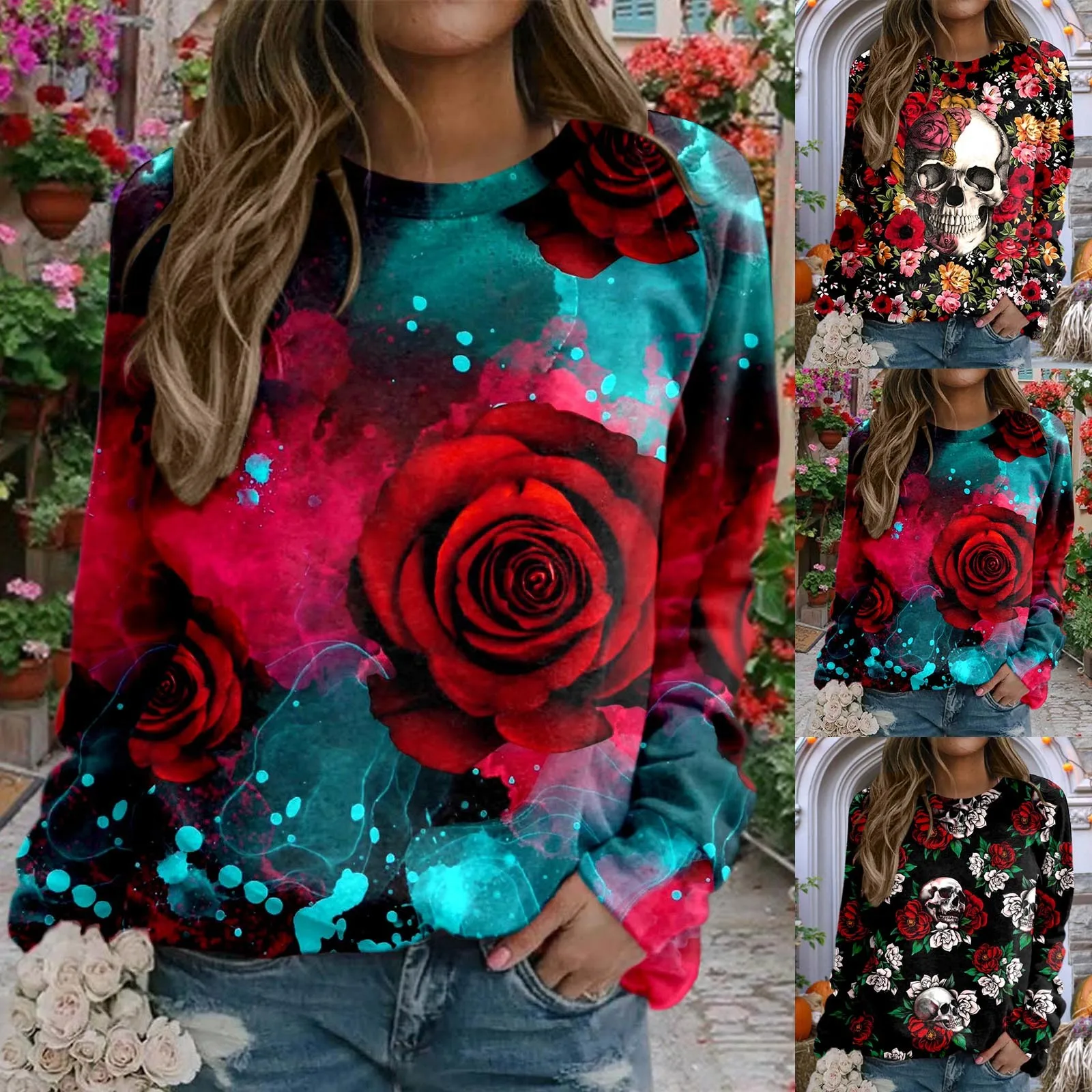 

Hoodless For Women Fit Full Hooded Crewneck Loose Sweatshirt Casual Long Sleeve Active Jacket Women Distressed Sweatshirt