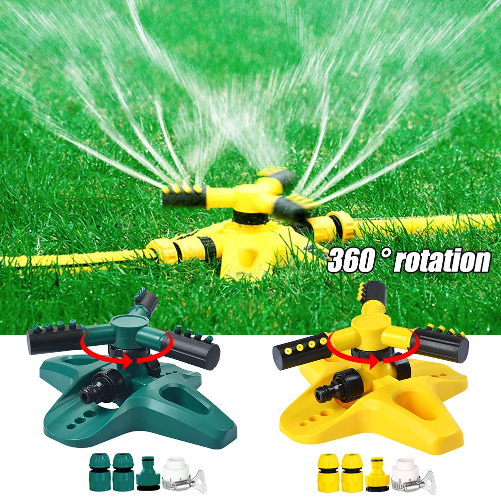 

Automatic Garden Lawn Sprinkler 360 Degree Rotating Large Area Coverage Water Sprinkler for Yard Lawn Water Gun Water Sprayers