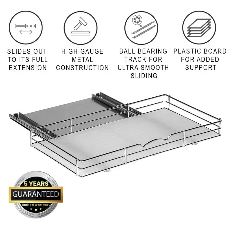 

Rack for Cabinet - Pull Out Spice Rack with 5 Year Limited Warranty