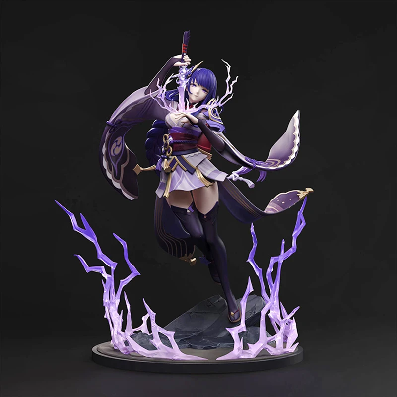 

Anime Genshin Impact Figure Raiden Shogun Action Figures genshin lmpact 28cm PVC Collection Model Figure Action Doll Toys Gifts