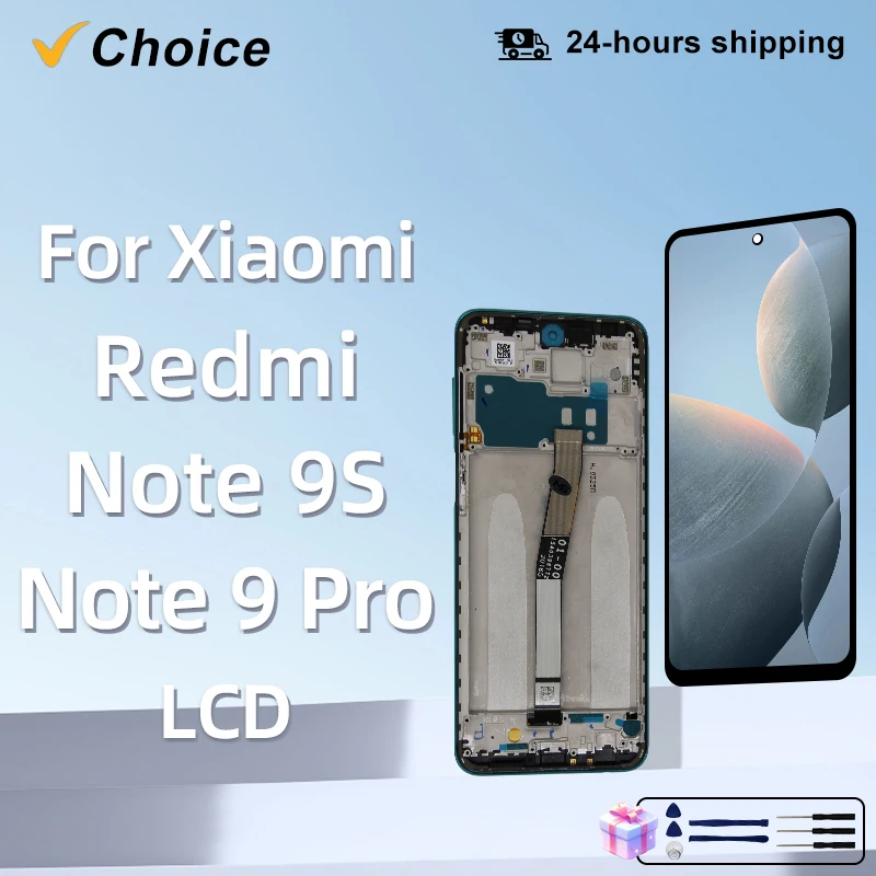 6 67-дюймовый Емкостный Сенсорный Экран Для Xiaomi Redmi Note 9 Pro M2003J6A1G Оригинальный