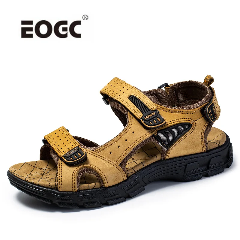 

Сандалии мужские из натуральной кожи, летняя Уличная обувь, Повседневные Легкие аксессуары, большие размеры