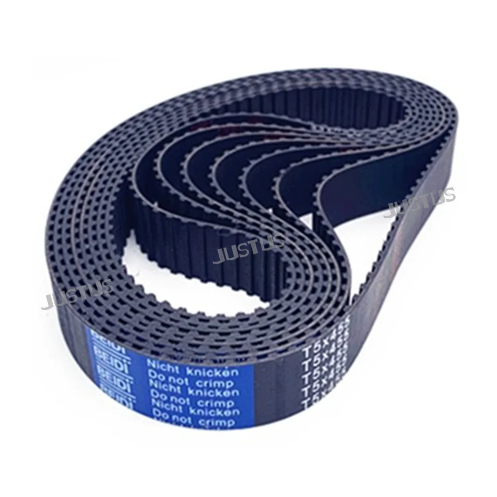Резиновый ремень ГРМ T5 с замкнутым контуром ширина 10/15/20/25 мм по периметру 910-1380