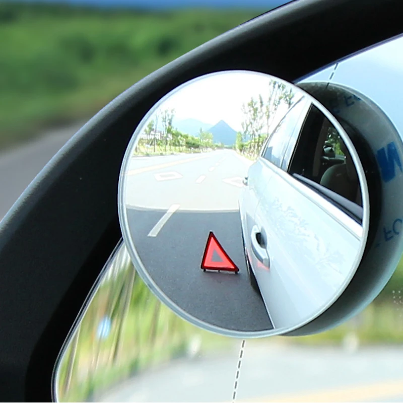 

1Pc Wide Angle 360-degree Adjustable Rotation Round Car Goods Car Rearview Auxiliary Blind Spot Mirror Car Accessories