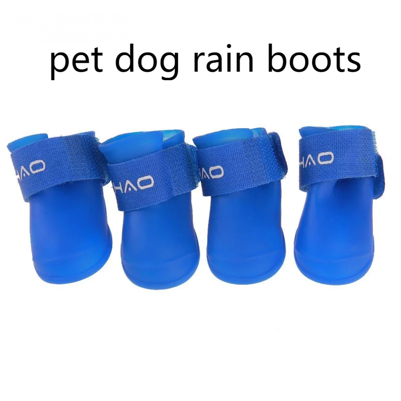 

Pet Dog Rainshoes Waterproof Silicone Dog Shoes Anti-skid Boots For Small Medium Large Dogs Cats Rainy Days Appear Pet Supplies