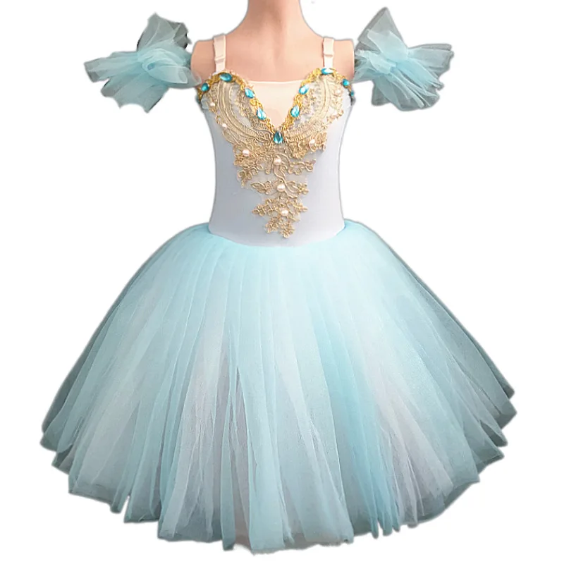 

Женский костюм для танца, балетная юбка-пачка, длинное платье для девушек, одежда для выступлений, розовая юбка в виде лебедя для танца живота