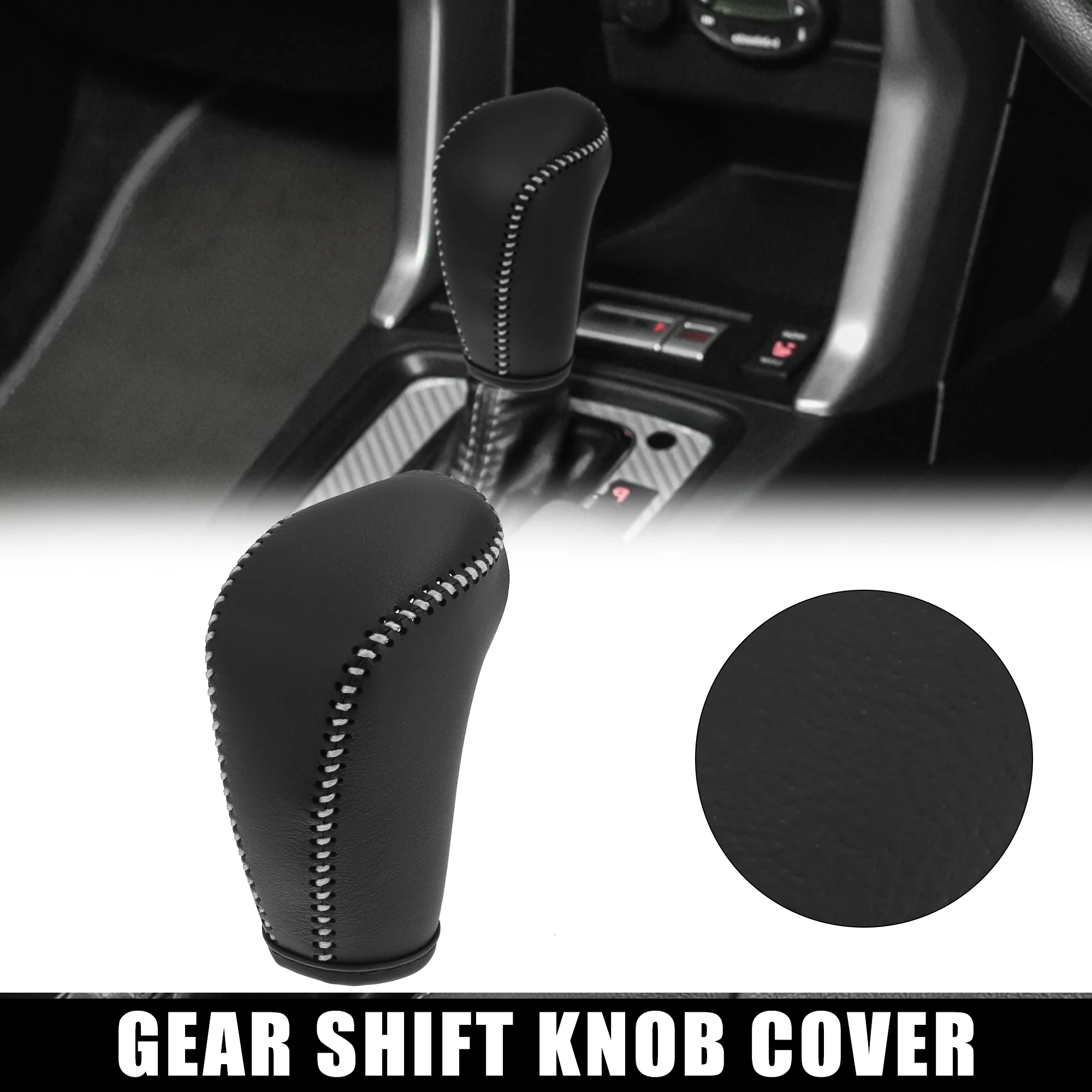 

Uxcell Car Faux Leather Gear Shift Knob Cover for Subaru Forester 2014 2014 2016 2017 Impreza XV Crosstrek Crosstrek Accessories