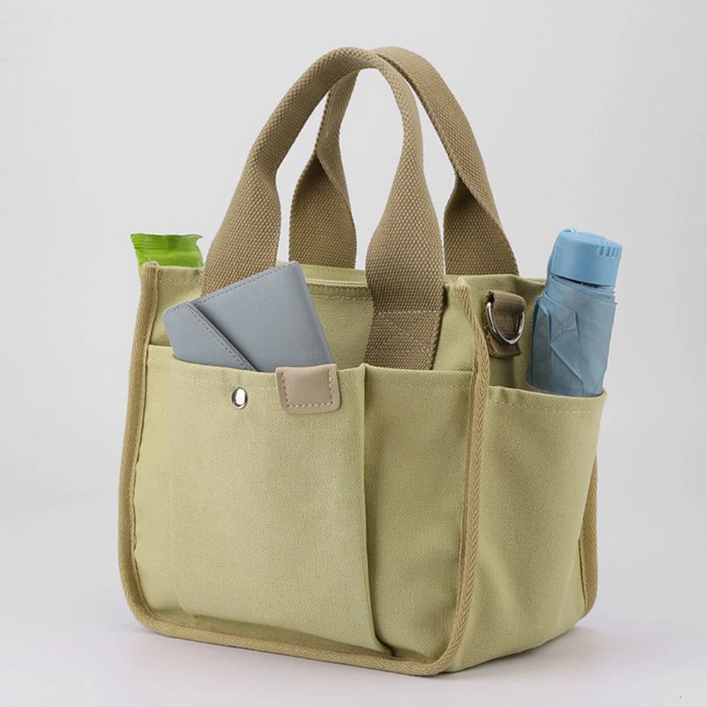 Casual Canvas Bag Designer Bags for Women Tote Mini Handbags Multiple Pockets Shoulder Crossbody Bag 2023 Small Shopper Purses