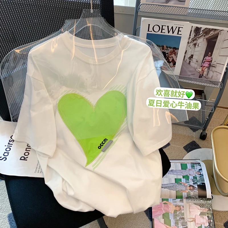 Женская хлопковая футболка с коротким рукавом белая вышивкой в виде букв и