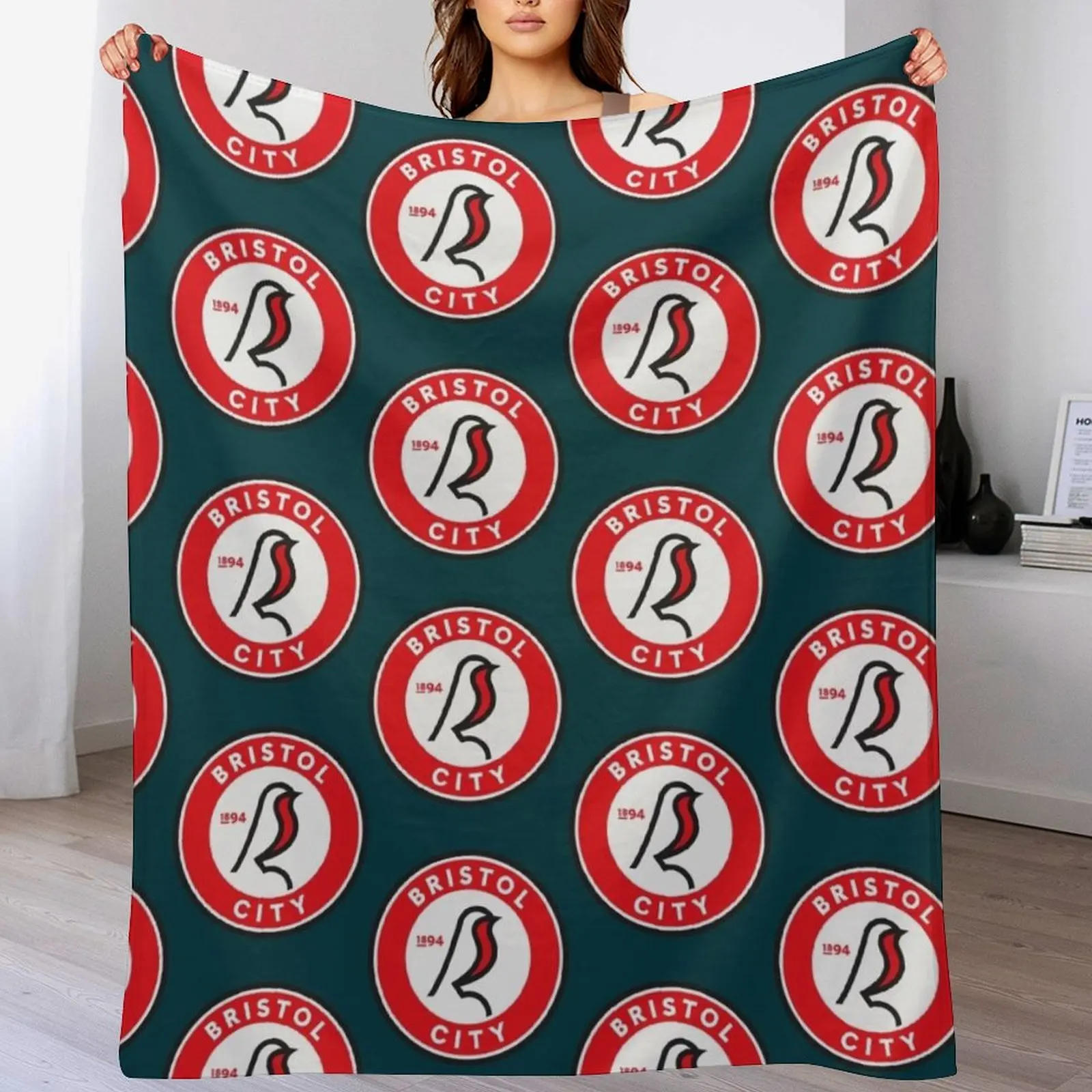 Одеяло Bristol city s движущееся декоративное меховое одеяло для дивана