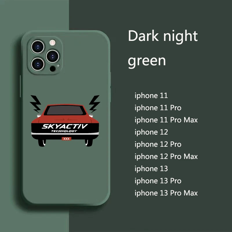 Силиконовый чехол для телефона Mazda skyфитнес 2 3 5 6 8 CX3 CX4 CX5 CX7 CX8 CX9 CX30 MX5 RX8 iPhone 13 12 11 Pro