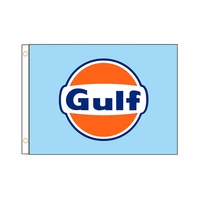 gulf oil flag banner tapestry 2x3ft 3x5ft polyester double stitched vivid color decorations outdoor indoor gq 001