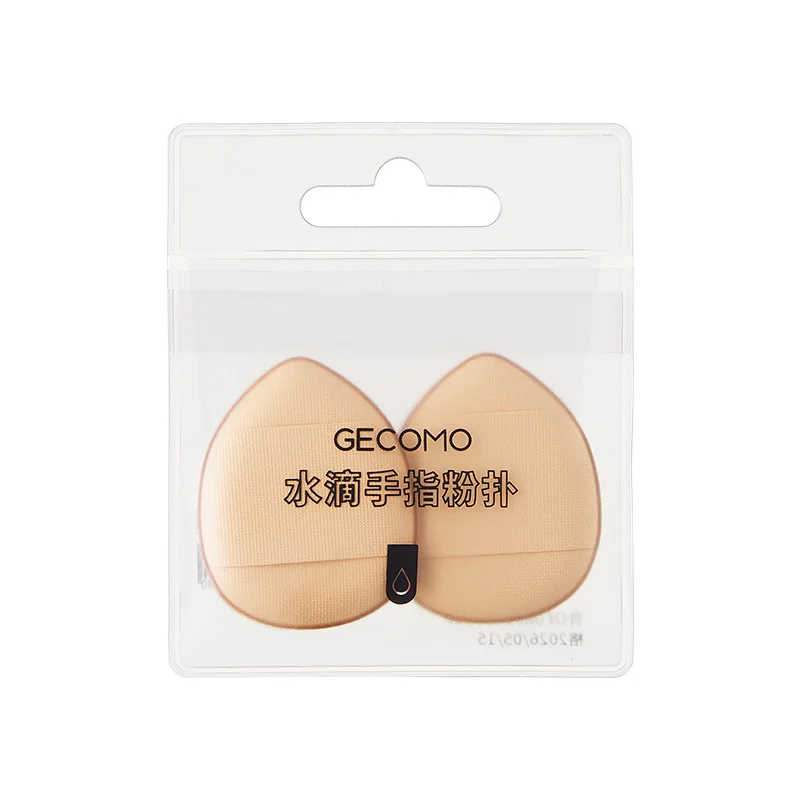 

Soft Mini Finger Puff Pointed Design Foundation Concealer Puff Makeup Tools Makeup Sponge Multi-functional Puff 2pcs Set