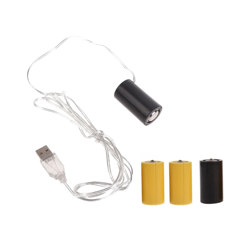 

Universal LR14 C Battery USB Powered Cable Replace 4.5/3V LR14 C Size