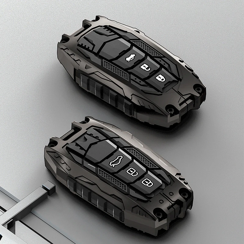 Фото Чехол для автомобильного ключа из цинкового сплава для Toyota bZ3 Asia Dragon Car Shell Yize C-HR Prado Sienna CROWN KLUGER HARRIER №1