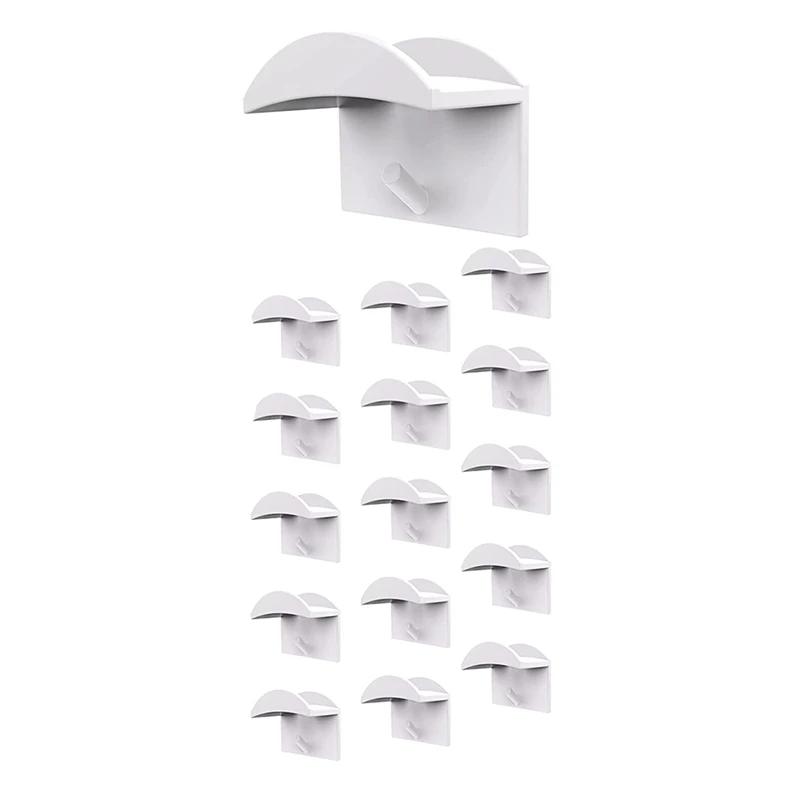 

16 Pack Hat Holder,Bonded Strong Cap Hook Hat Holder For Baseball Cap Hat Hanger For Wall Display Cap Storage Box