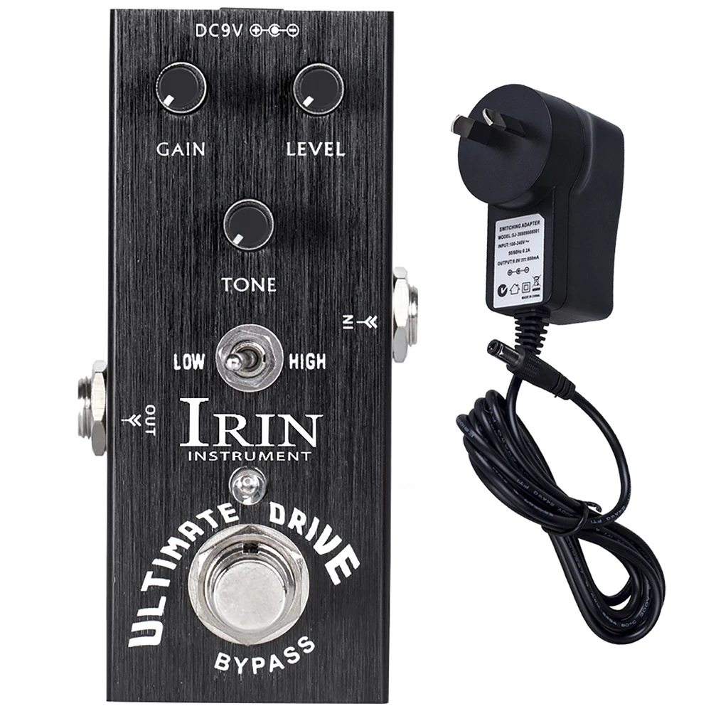 IRIN AN-11Guitar Effector Ultimate Drive перегруз Искажение педаль для электрогитары запчасти