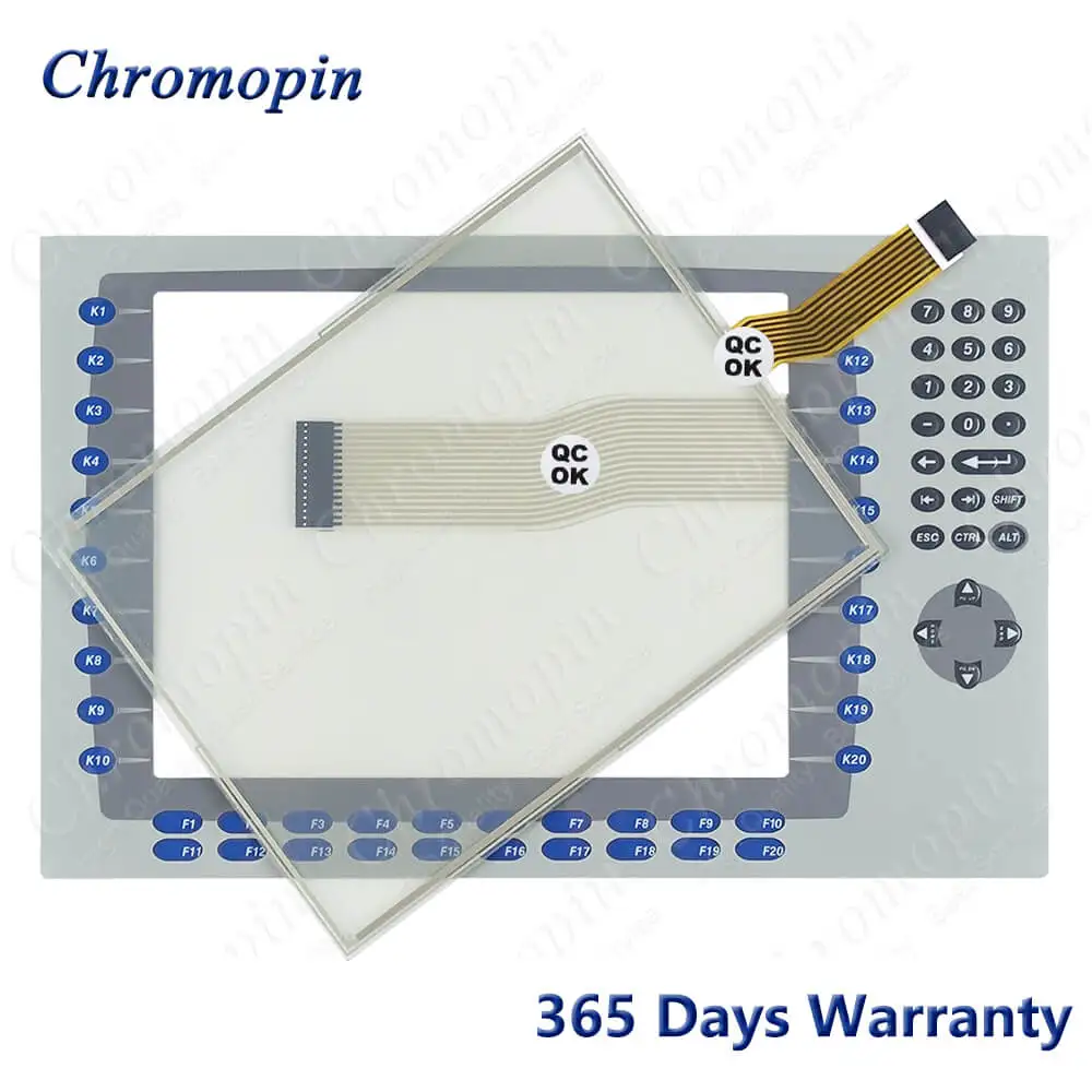 Передняя крышка чехол Корпус Корпуса для AB 2711P-B12C4D6 2711P B12C4D6 + стекло сенсорной