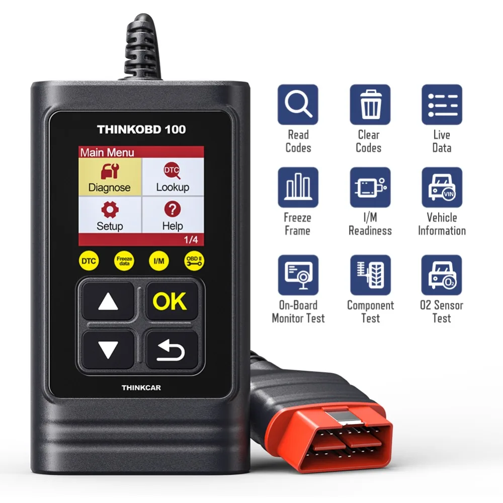 

Thinkcar THINKOBD 100 OBD2 Scanner Obdii Diagnostic Tool Auto Scan tool Automotive Diagnosis Pk Elm327 CR3001 CR319