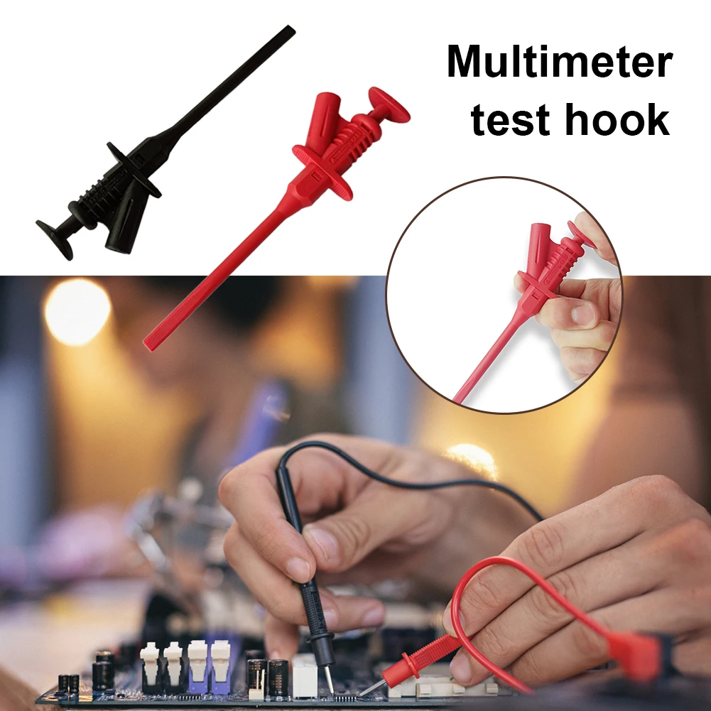 

4 мм банановый домкрат мультиметр тестовый крючок высоковольтный мультиметр тестовый крюк зажим электрические ручные инструменты Мультим...