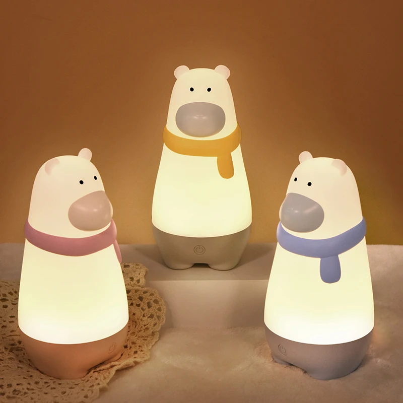 

Desktop Table Lamp Dumb Hippo Baby Night Light Bedroom Office Dormitory Decoration Luminou Ornament Cute Birthday Gift Kid Child
