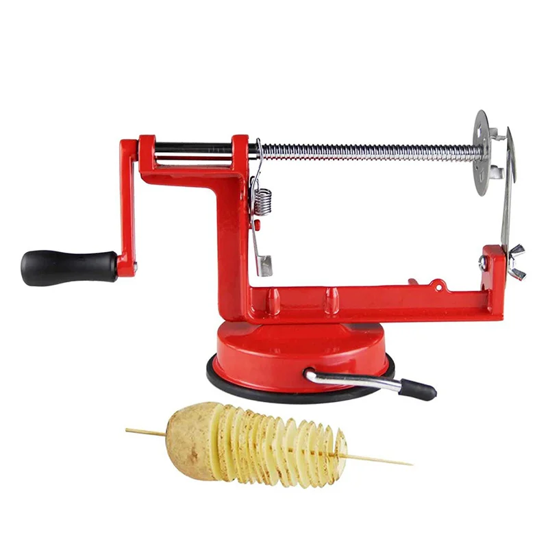 

Spiral French Fry Cutter Manual Stainless Steel Twisted Potato Apple Slicer Vegetable Multifunctional Spiralizer Slicers Tools