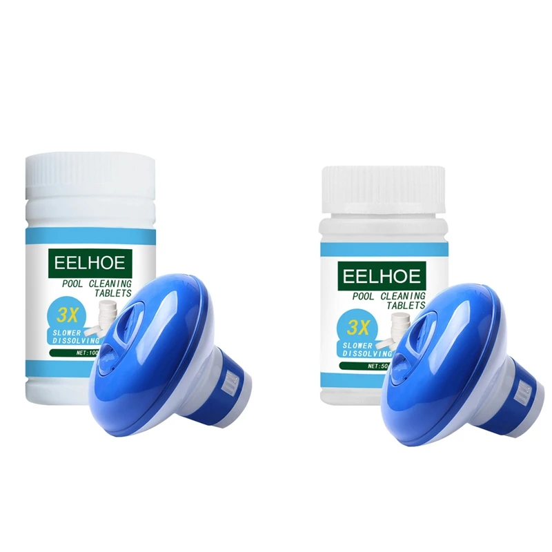 Eelhoe Swimming Pool Disinfection Tablets For Hot Tub Spa Swimming Pool Water Cleaning Disinfection