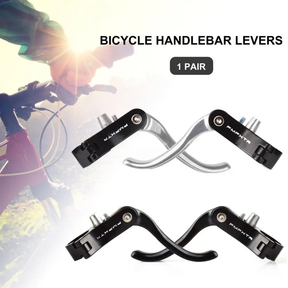 

FMFXTR 1 Pair Bike Brake Handle Lightweight Aluminium Alloy Movable Fixed Ring Bike Brake Lever for Cycling