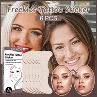 6pcs face freckles tattoo stickers waterproof temporary fake freckles stickers natural looking freckle makeup supplies for women