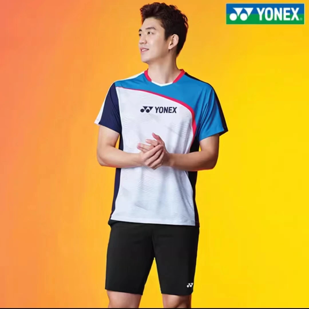 YY Summer Half Sleeve T-shirt Men Women Badminton Sweat Absorption Quick Dry Breathable