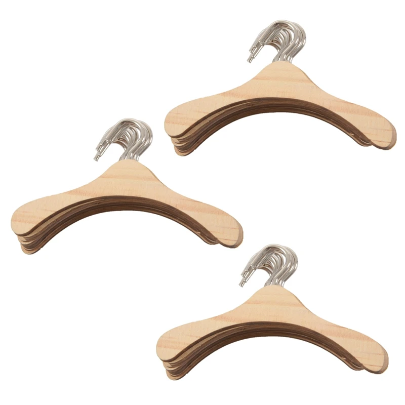 

30Pcs Wooden Hanger For 1/4 BJD Dolls
