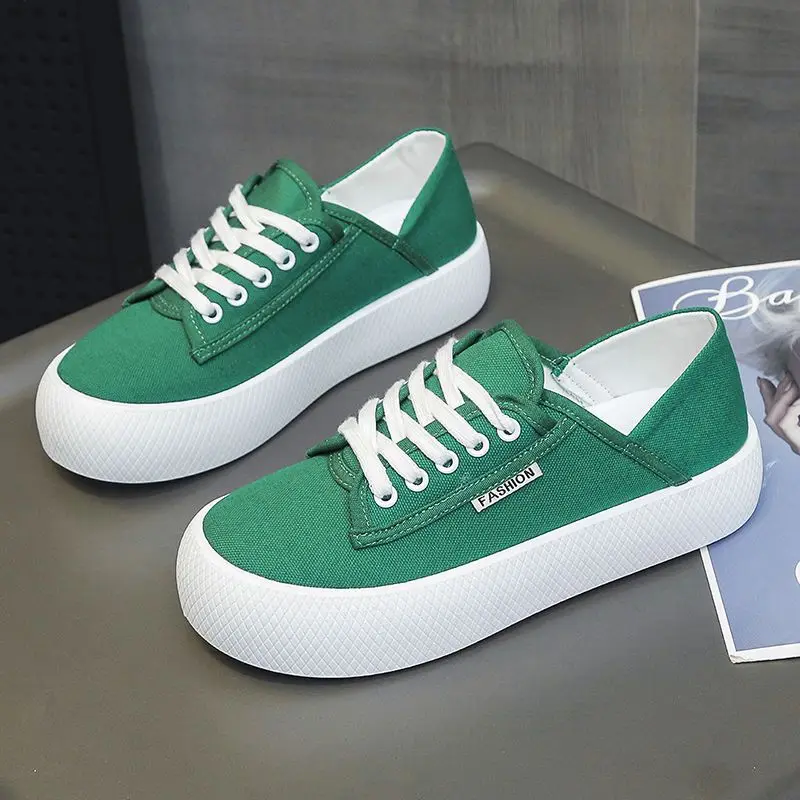 Кеды женские холщовые кроссовки на платформе толстая подошва шнуровке без