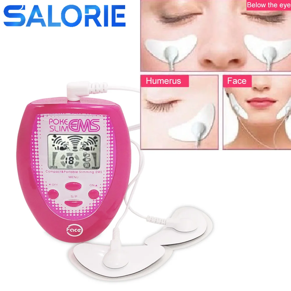 

EMS Massager V Face Slimming Machine Facial Muscle Stimulator Exerciser EMS Face Lifting For Face With Gel Pads Skin Lift Tools
