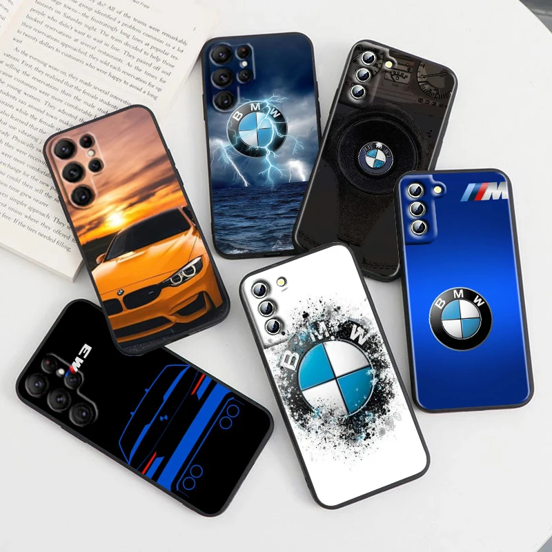 

Car Bmw Sports Luxury For Samsung Galaxy S23 S22 S21 S20 Ultra Plus Pro S10 S9 S8 S7 4G 5G Silicone Soft Black Phone Case Fundas
