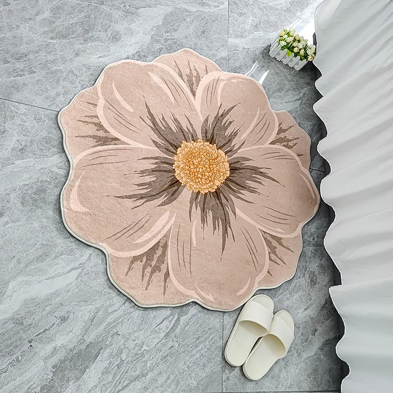 Нефритовый круглый ковер с золотыми цветами в американском стиле особый дизайн