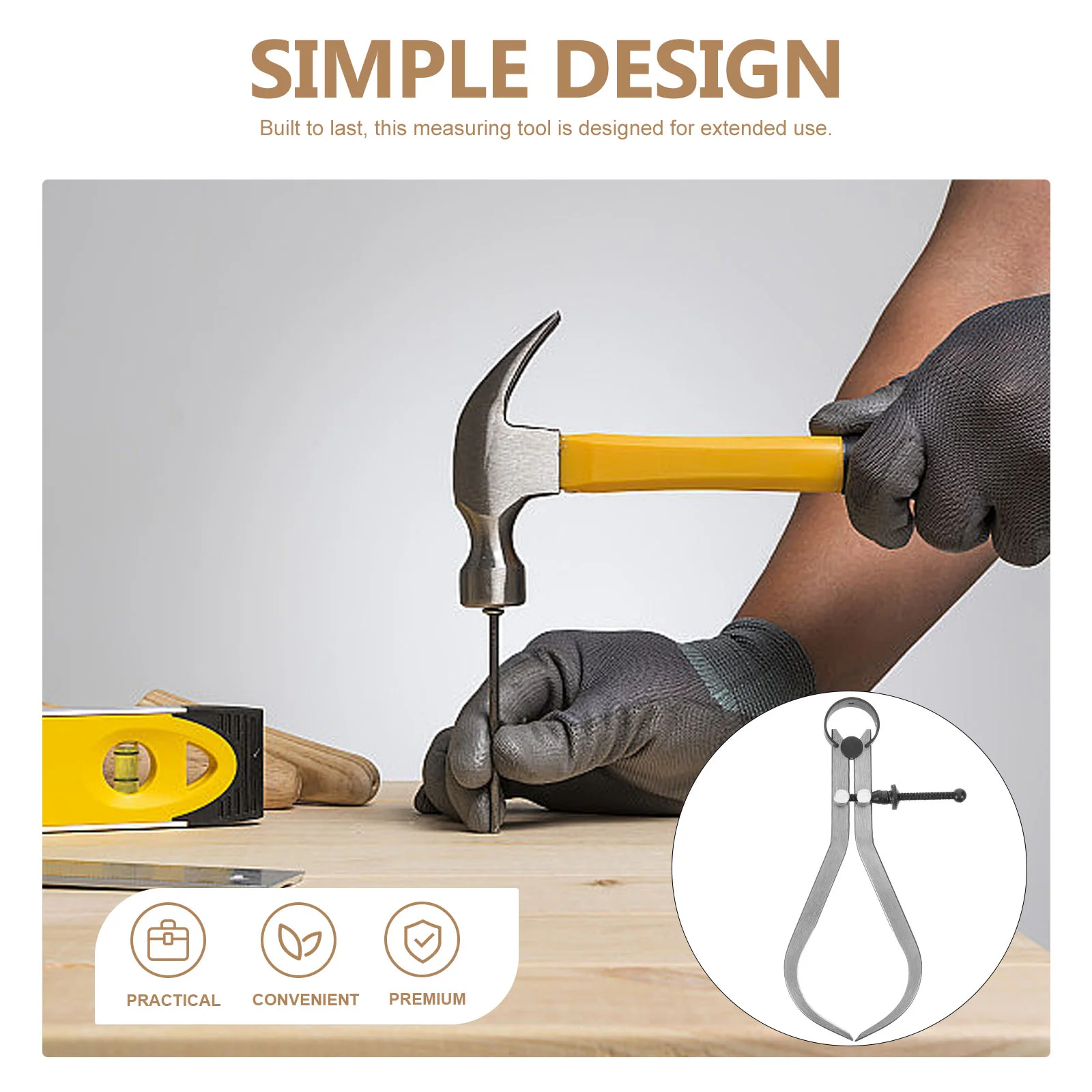 Измерительные инструменты внешние штангенциркули пружинный тип для токарной