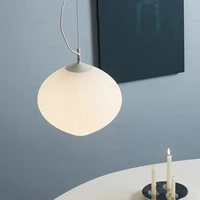 jpan style pendant lights designer glass hanging lamp for dining room bedroom bar nordic decor e27 luminaire suspension fixture