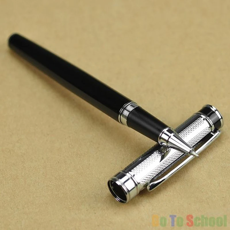 

Baoer Black & Silver Roller Ball Pen Writing Pen BR002