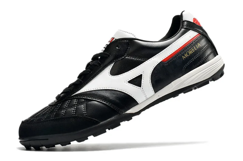 Original Mizuno Creation MORELIA TF M8 Men's Sports Shoes Mizuno Outdoor Sneakers Black/White/Red Color Size Eur 40-45